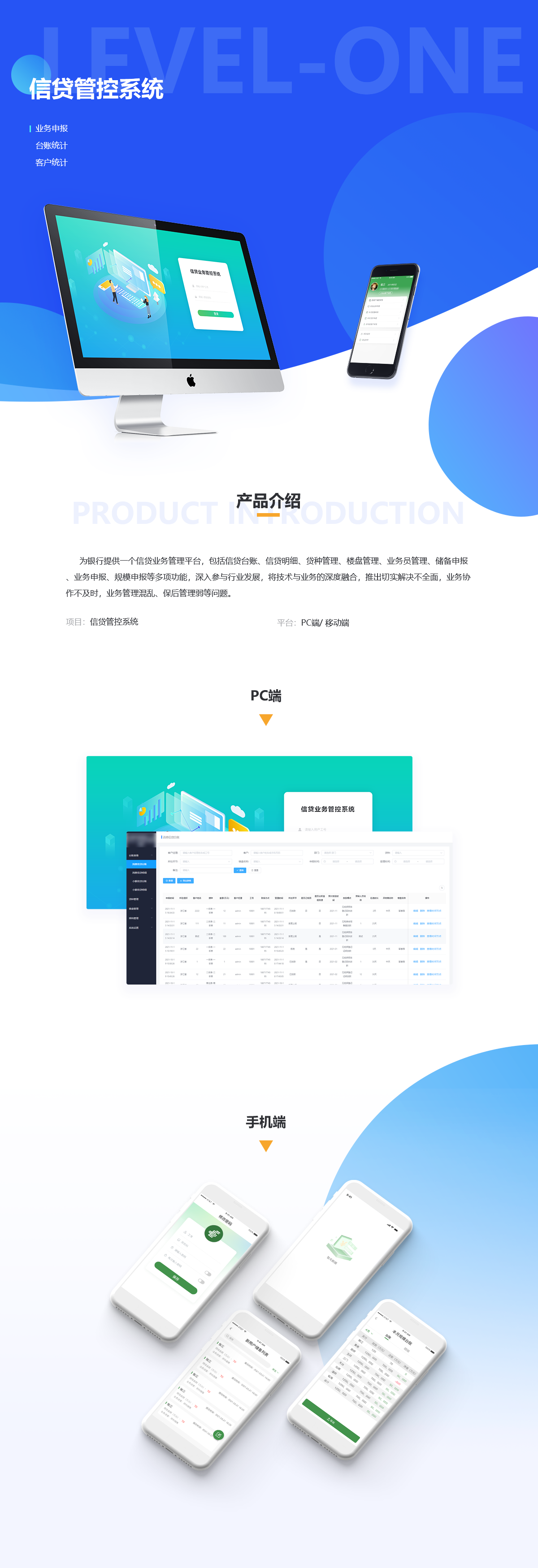 信贷管控系统案例展示图