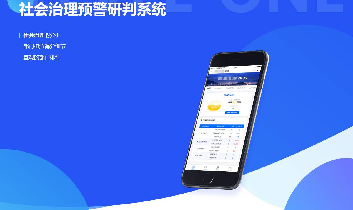 社会治理预警研判系统案例封面