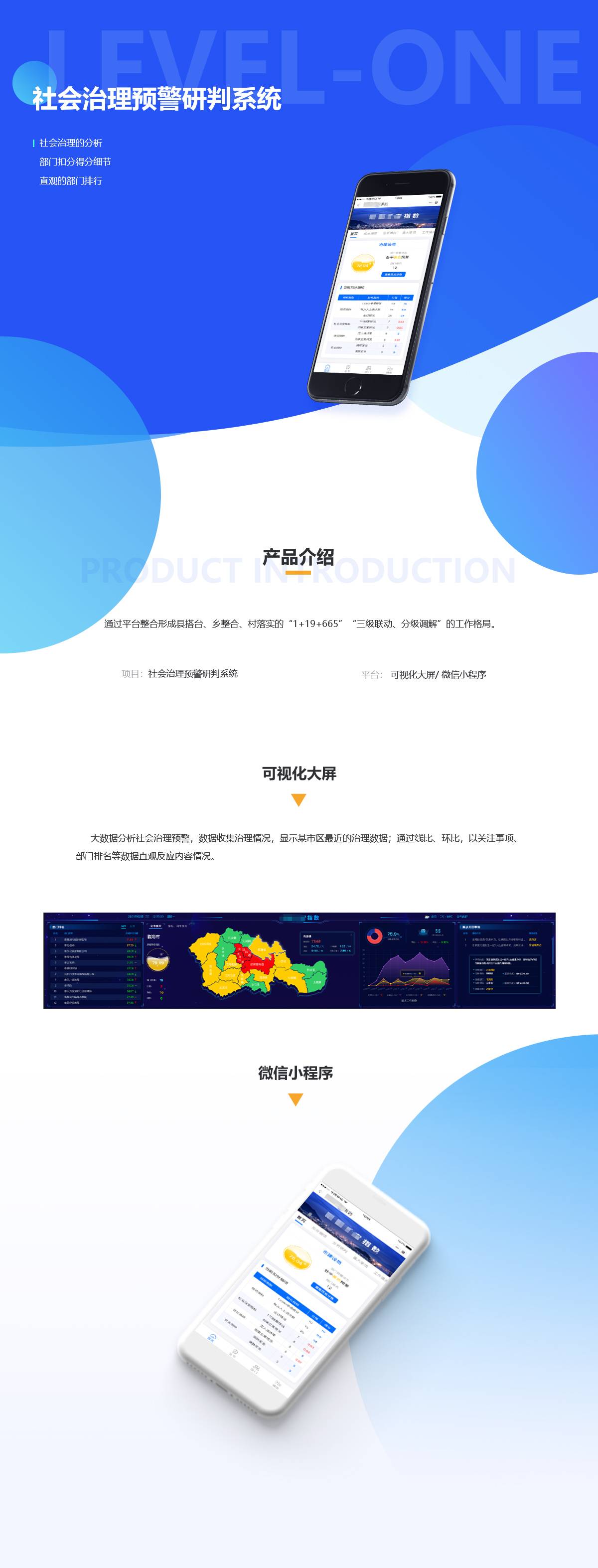 社会治理预警研判系统案例展示图