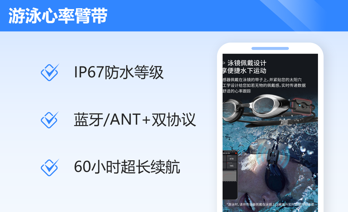 游泳心率臂带案例封面
