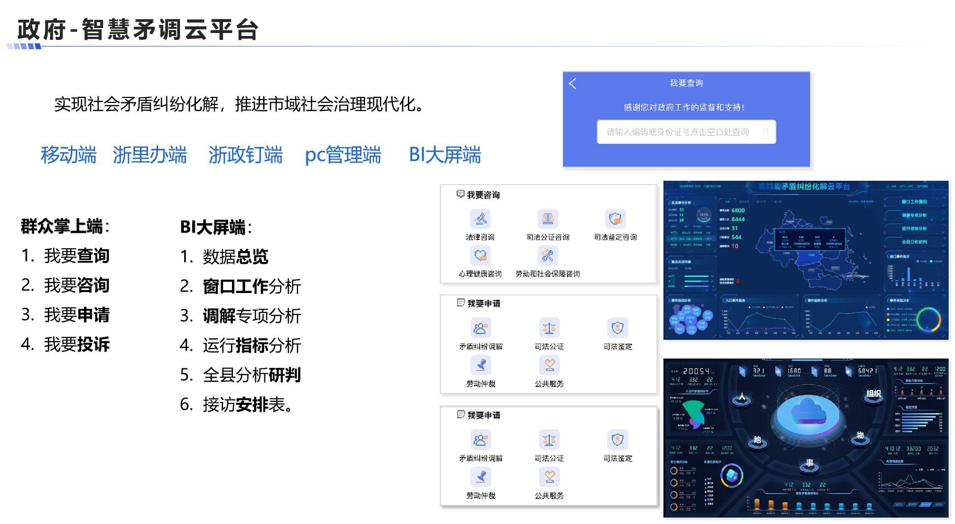 智慧矛调云平台案例展示图