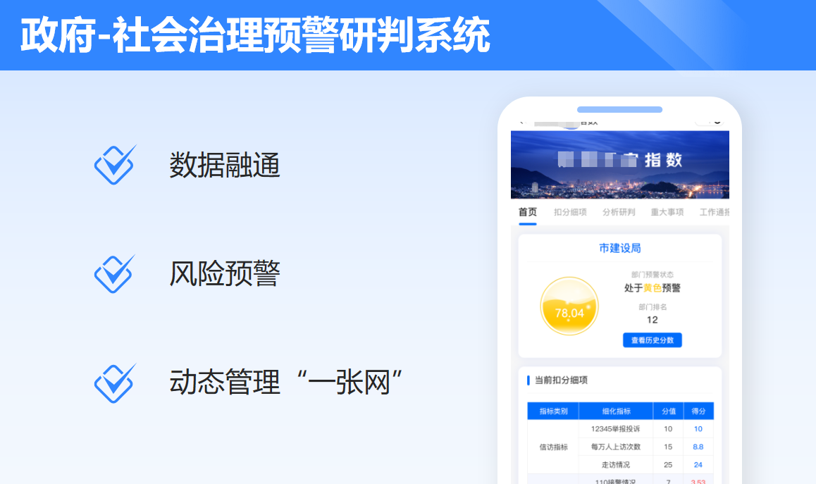 社会治理预警研判系统案例封面
