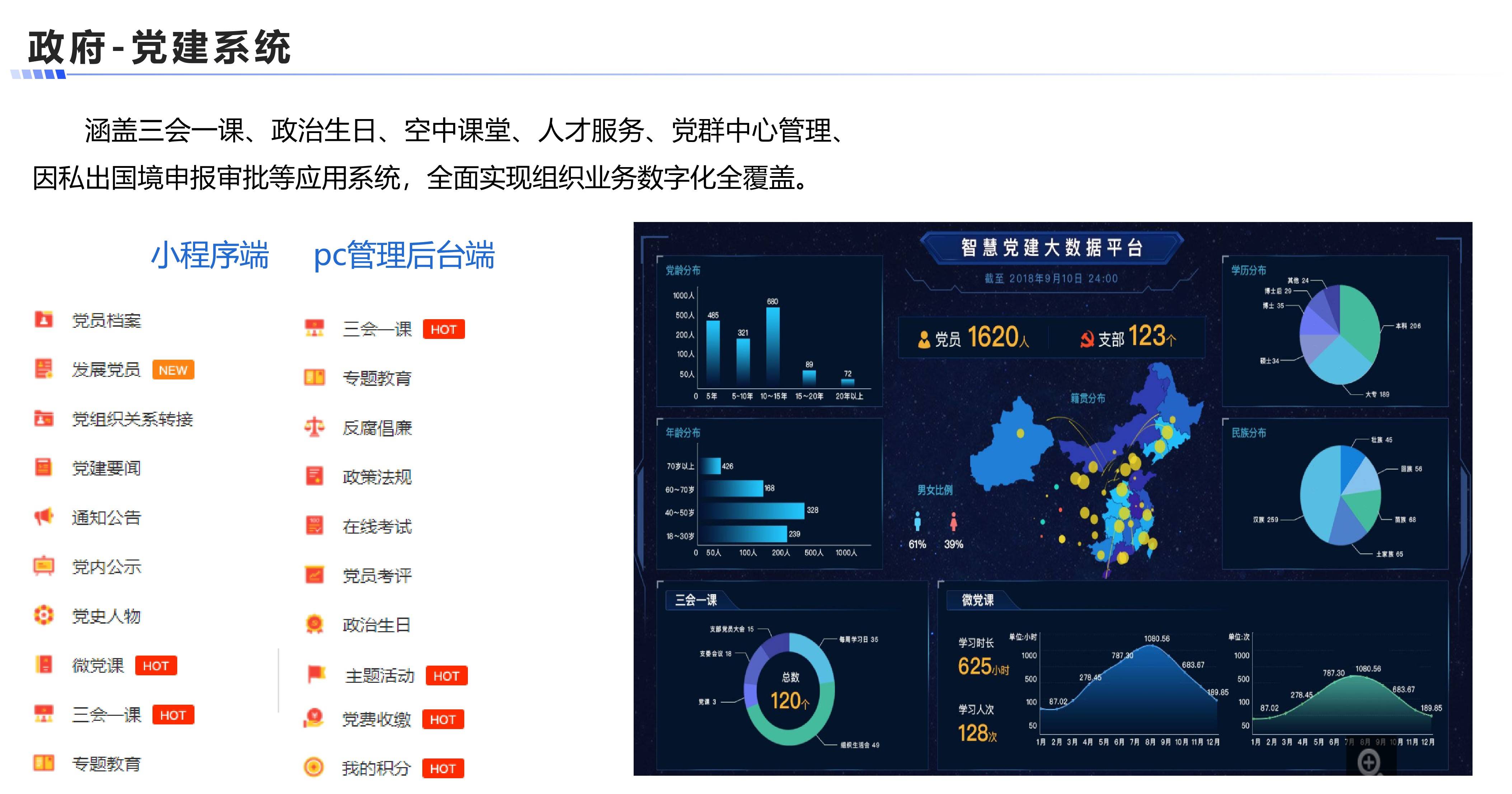 党建系统案例展示图