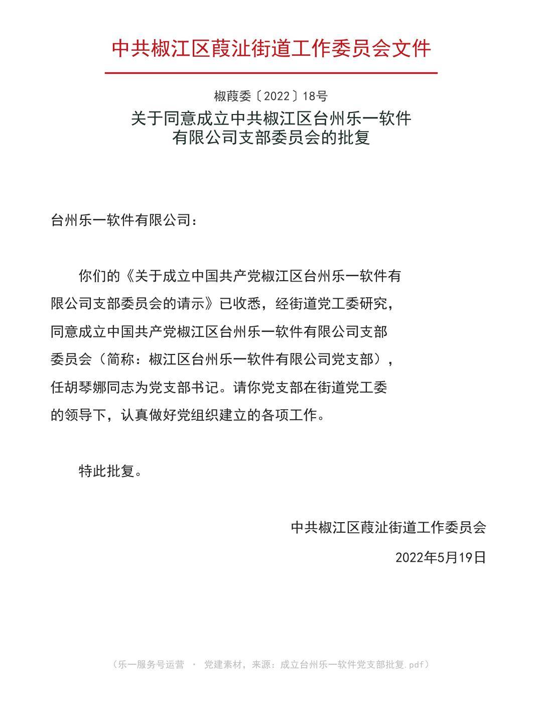 党建引领|从一纸批复到一支队伍:乐一软件党支部的成立与红色实践